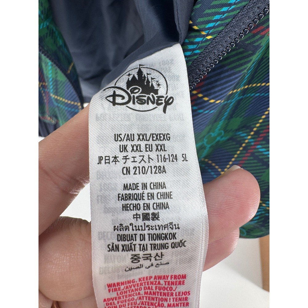NEW Disney Jacket Adult XXL Green Plaid Golf Mickey Mouse Pluto Embroidered - Picture 12 of 15